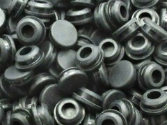 7/16” Solid Rubber Grommet Panel Plug 5/8″ OD Fits 1/8” Thick Panel