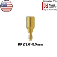 US Dental Nobel Healing Abutment Cap RP NP Compatible Nobel Active ∅3.6/5.0/6.0