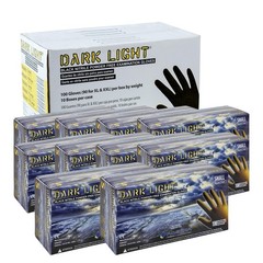 Adenna Dark Light Black Nitrile Gloves 1000 Count Heavy Duty Precision Fit