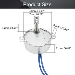 Fielect 2Pcs Synchronous Motor AC 110V 60-70RPM Turntable Motor CW/CCW Direct…