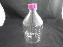 VWR 2L Graduated Round Media Storage Bottles With GL45 Screw Cap 10754-822 10/cs