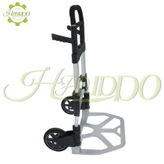 500 LB Aluminum Folding Hand Truck with Telescoping Handle with 8 inch Wheels