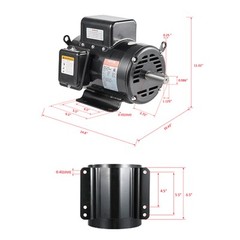 VEVOR 7.5HP Air Compressor Electric Motor 230V 3450RPM 184T Frame CW/CCW Rotate
