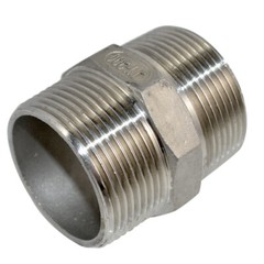 1-1/2″ 1.5 inch Male Pipe Fitting Hex Nipple NPT Stainless Steel SS304 connector