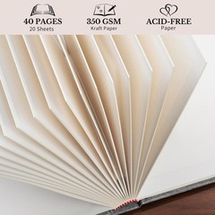 Pssoss 8 x 8 Inch DIY Scrapbook Album 40 Pages 8 x 8 40 Pages, Pink