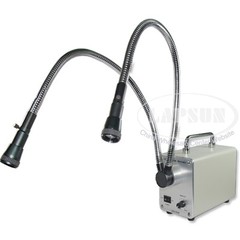 20W 30 50W Dual Gooseneck Cold Fiber Optic Light LED Microscope Illuminator Lamp