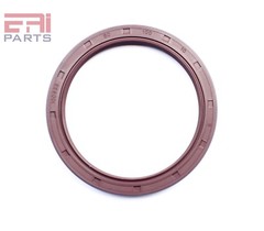 EAI 80x100x10mm FPM/FKM Oil Shaft Rotary Seal w/ Stainless Steel Spring Dbl Lip