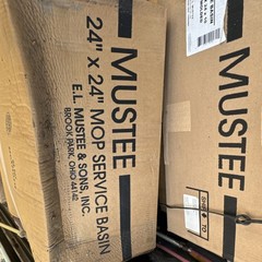 E.L. Mustee 63M Mop Sink Floor Model 24x24x10 w/ 3 in Molded Drain