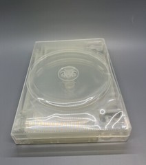 5 PCS TOP QUALITY NEW 27MM CLEAR 7-DVD CASE W/SWING TRAYS, M-LOCK HUB, FD-1201