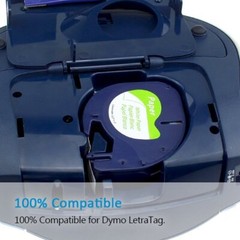 1000PCS LT-100H Dymo LetraTag Refill 91330 12mm White Paper Label Tape