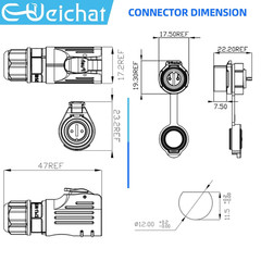 EW-LP12 Industrial Waterproof Connector IP68 Quickly Plugging Aviation Connector