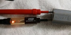 Vintage Ideal 61-040 Handheld Test-Glo Circuit Tester Red Black 80 to 600V AC-DC