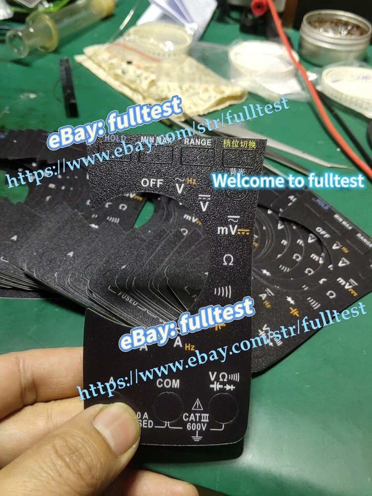 1PCS FLUKE 115C/117C multimeter, panel sticker 3M -fulltest