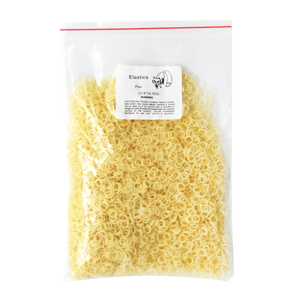 5000 Pcs/Bag Dental Orthodontic Rubber Bands Elastics Ligature Tie 1/4 Fox 3.5Oz