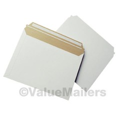 200 – 12.5″ x 9.5″ Self Seal White Photo Stay Flat Cardboard Envelope Mailers