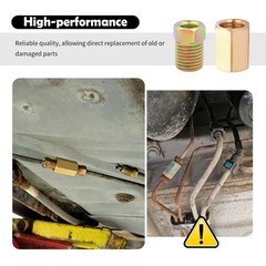 24PCS 3/16 Brake Line Fittings Kit with Thread 3/8″24,16PCS 3/16 Brake Line U…