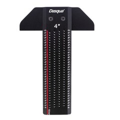 DASQUA 4″ T-SHAPED RULER WITH MARKED HOLES (1804-5333)