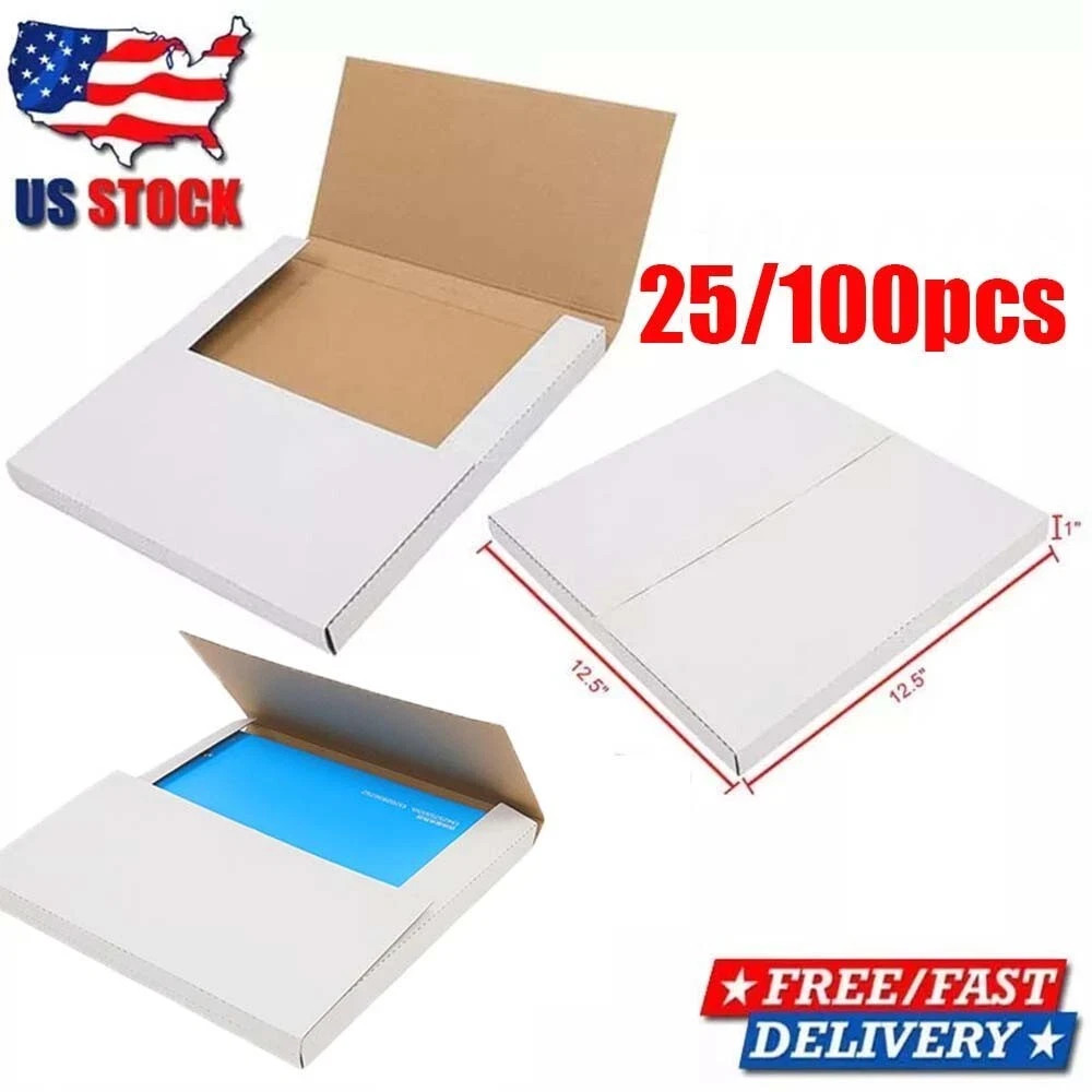 25PCS Vinyl Record Shipping Boxes 12.5″ LP Album Mailers Cardboard Packaging