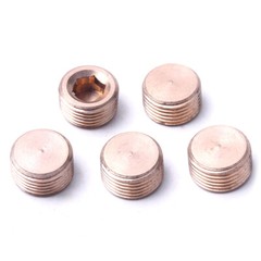 5pcs 1/8″ 1/4″ 3/8″ 1/2″ NPT Brass Internal Hex Thread Socket Pipe Plug