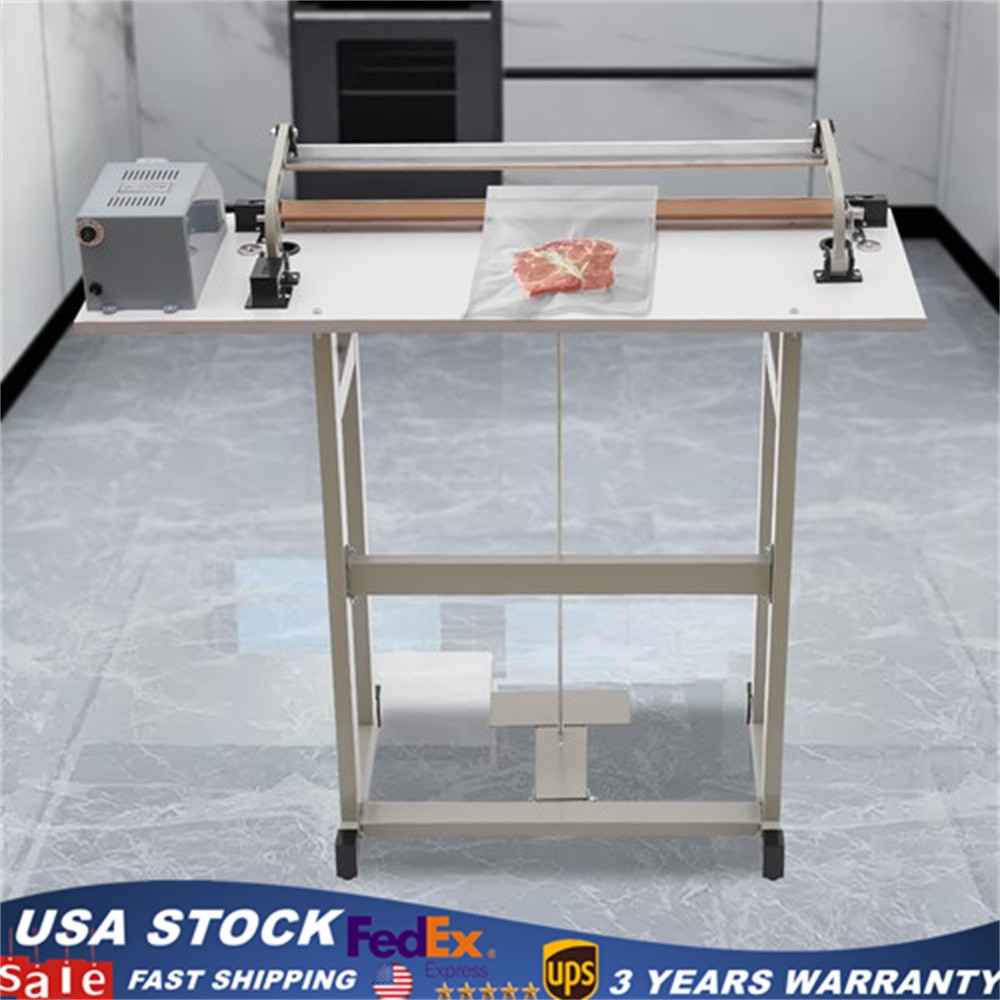 22.83″ Foot Pedal Impulse Sealer heat sealing machine,Plastic Bag sealer 110V