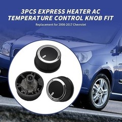3 Pcs AC Control Knob Temperature Switch Replacement for Express Savana 1500 250