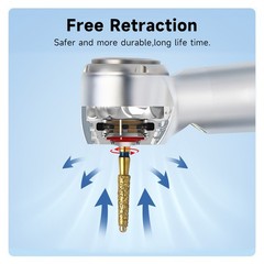 DMXDENT A16S-E Dental LED E-generator High Speed Turbine Handpiece 0 Retraction