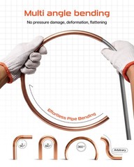 Copper Tube Bender 6 Sizes 1/4 5/16 3/8 1/2 5/8 3/4 Inch HVAC Plumbing