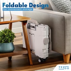 Ultimate Foldable Rolling Cart with Wheels and Bonus Insulated Shopping Bag.