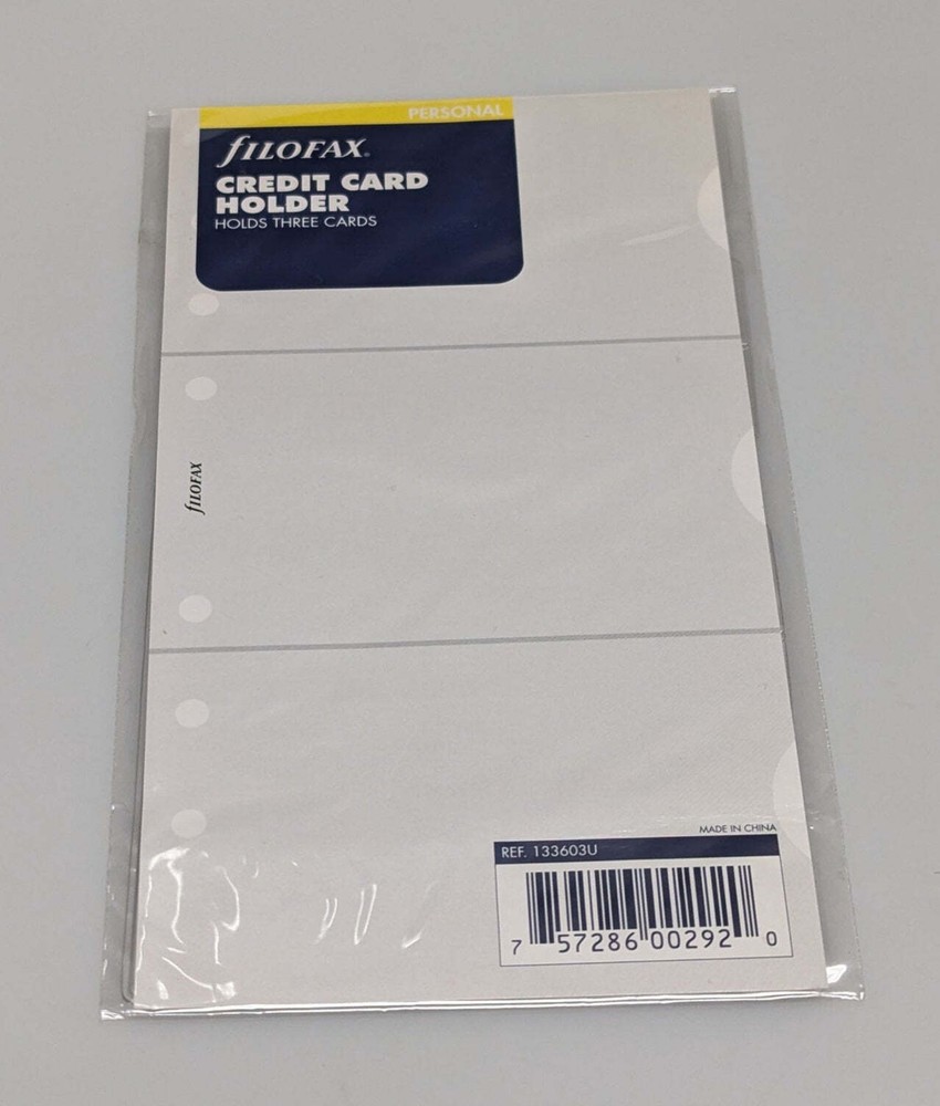 Filofax Personal Credit Card Holder #133603