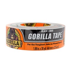Gorilla Black Duct Tape 30 Yard Heavy Duty Tough Roll Strong Repair Tape