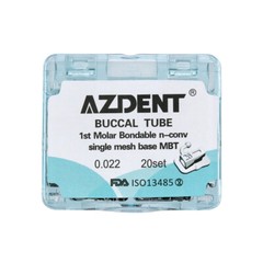 22Type AZDENT Dental Ortho Buccal Tubes 1st/2nd Molar Bondable Non-Conv Roth 022