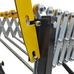 31.5in – 118in Non-power Flexible Expandable Roller Conveyor ABS Skate Wheels