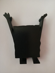 DOODLEBOB PENCIL/PEN HOLDER-HARD PLASTIC-GREAT DESK DECORATION