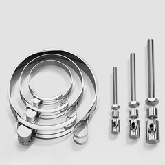 Hose Clamps-Clips 304/201 Stainless Steel Heavy Duty T Bolt Exhaust 17mm-502mm