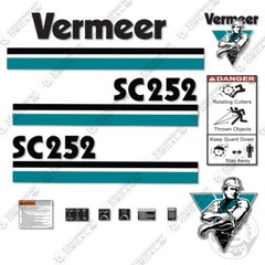 Fits Vermeer SC252 Decal Kit Stump Grinder – 7 YEAR OUTDOOR 3M VINYL!