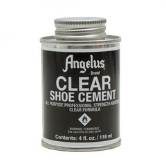 ANGELUS Clear Shoe Cement All Purpose Glue for Shoe Repair 4 oz