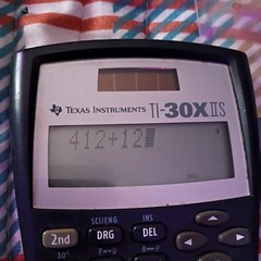 TI-30X IIS Solar Calculators Dark Blue Solar Calculator with case