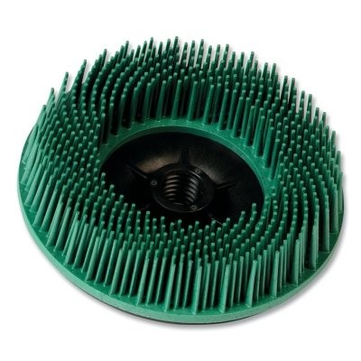 Bristle Disc, 4-1/2 in x 5/8 in-11, 50 Grit, Ceramic, 12000 rpm, Green 3M™ ™