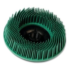 Bristle Disc, 4-1/2 in x 5/8 in-11, 50 Grit, Ceramic, 12000 rpm, Green 3M™ ™