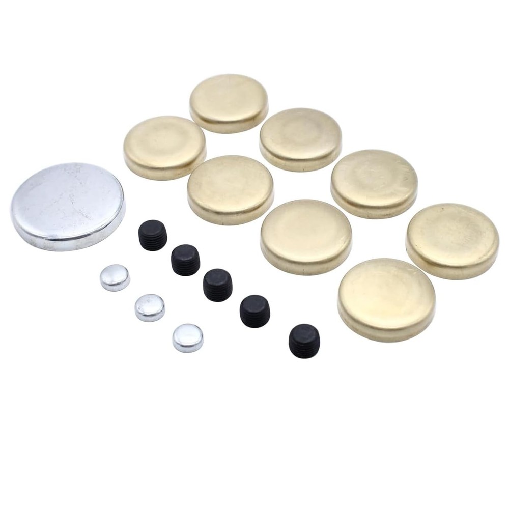 1 Set Brass Freeze Frost Block Plugs Kit Fits Small Block SBC 283/305 CI
