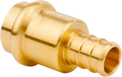 12 Pack 1/2 Press X 1/2 PEX Adapter Brass Coupling Lead-Free Plumbing Fittings
