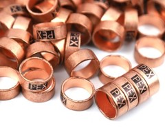 200 Pack High Quality 1/2″ PEX Copper Crimp Rings Lead Free for 1/2″ PEX Tubing