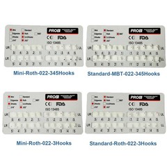 PROB Orthodontic Dental Ceramic Bracket Braces Standard/Mini Roth/MBT 022 3/345H