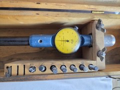 Dorsey Standard Dial Bore Gage No. 5 Range 78-203mm W/ All 7 Extensions & Adapt.