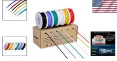 18 AWG Silicone Wire Spool – Flexible Tinned Copper Kit for Automotive Wiring…