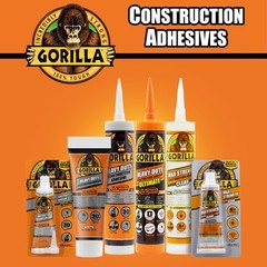 Gorilla Heavy Duty Construction Adhesive Waterproof All Purpose Bonding Glue …
