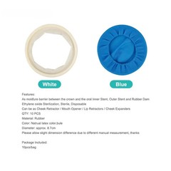 10Pcs Dental Sterile Rubber Dam Cheek Retractor Soft Lip Mouth Opener Disposable
