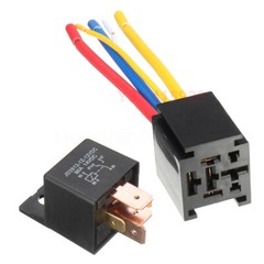 12V 80A 5Pin DC AMP SPDT Car Relays + Socket Car Starter Auto Relay Universal