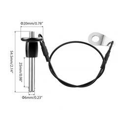 304 Stainless Steel Quick Release Pin 0.24 Inch(6Mm) Diameter Ball Locking Pin w