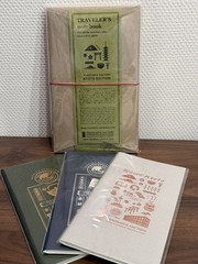 Traveler’s Factory KYOTO Edition Limited Leather Blue Cover＋3 Refills